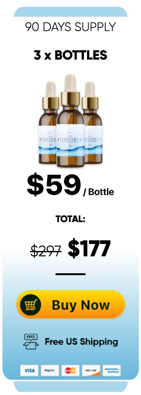 Hydrossential 3 bottle price